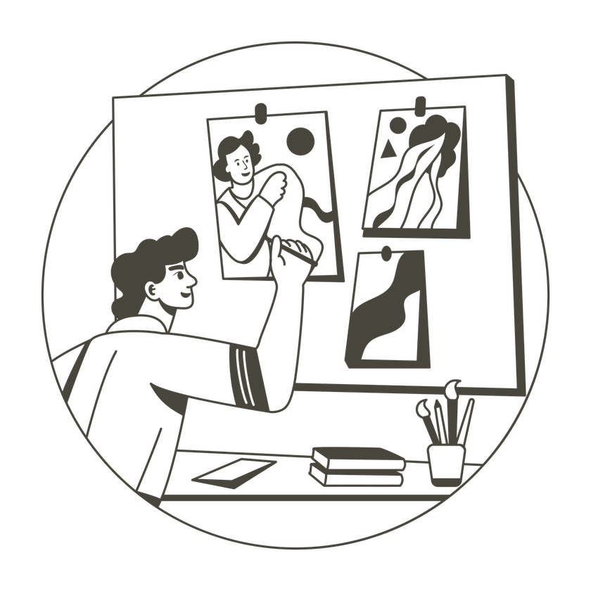 Illustration Kinome — atelier créatif
